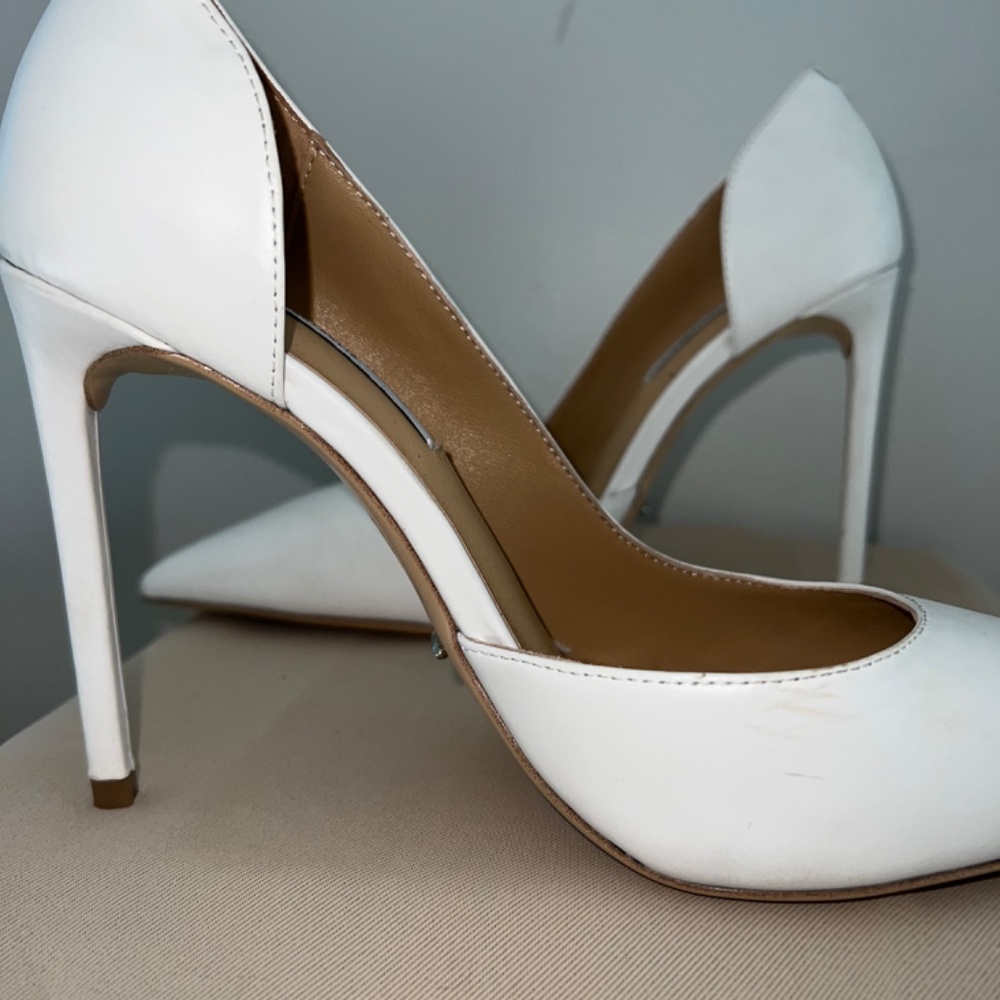 Tony Bianco Alyx Leather Pump | White | size 7 - Picture 2 of 6